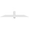 Ekena Millwork Eugene Architectural Grade PVC Gable Bracket, 84"W x 17 1/2"H x 6"D x 6"F, 5/12 Pitch GBP084X18X0606EUG00 - alternate 4